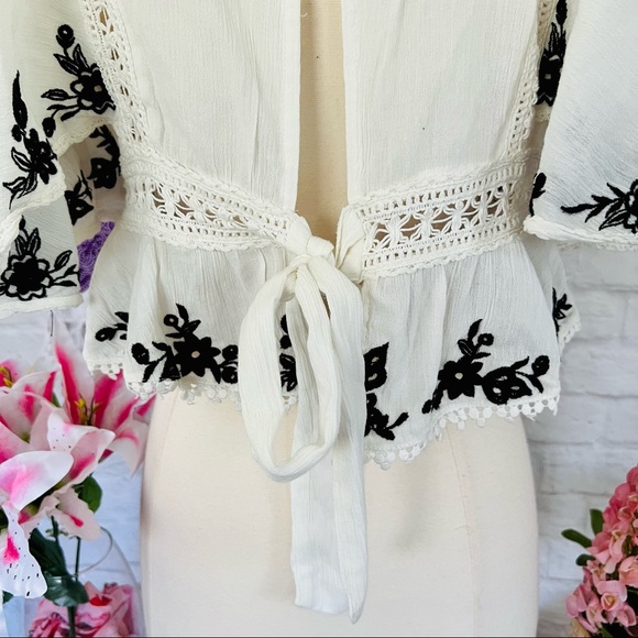 Free People Embroidered Blouse - Picture 13 of 16